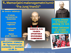 Memorijalni turnir - plakat